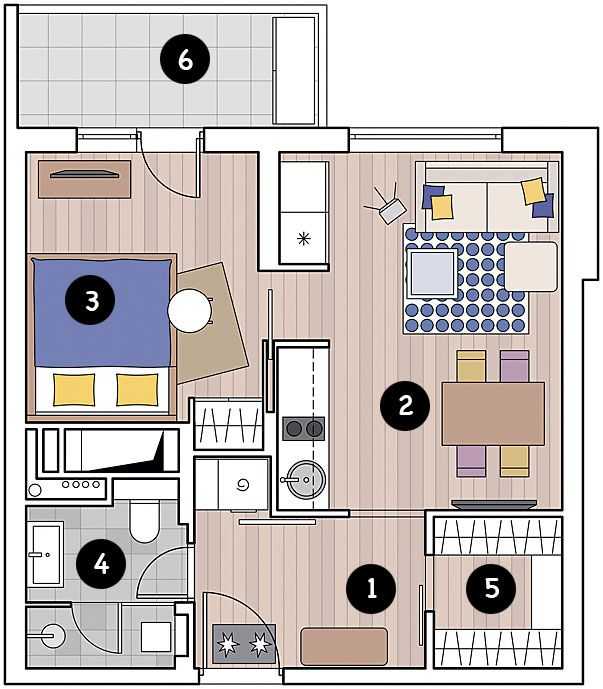 Перепланировка однокомнатной квартиры в двухкомнатную: 4 совета