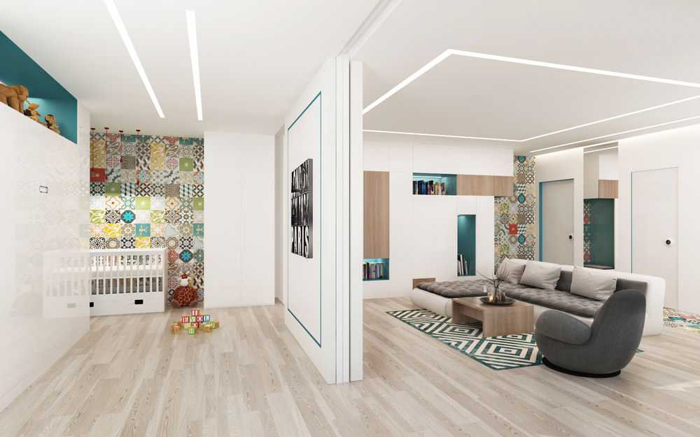 Дизайн маленькой однокомнатной квартиры, идеи интерьера, вариант для площади 33 кв м + фото