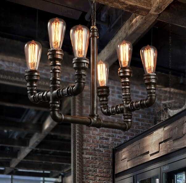 Светильники лофт – основные черты деревянных, металлических и стеклянных осветительных приборов