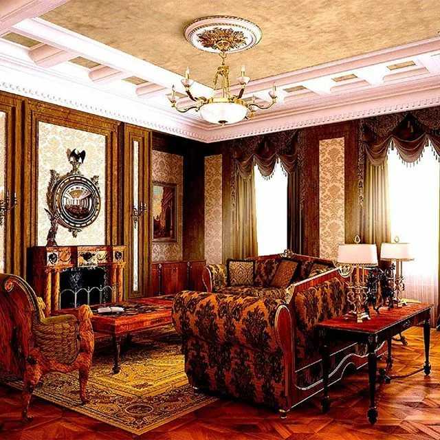 Сталинский ампир в интерьере (52 фото): мебель для квартиры и дома, выбор люстры, стола и обоев, характерные черты стиля
