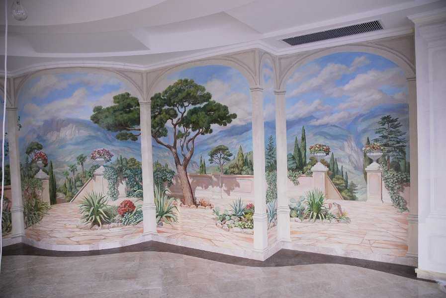 Роспись стен – популярные техники и особенности реализации оригинального декора