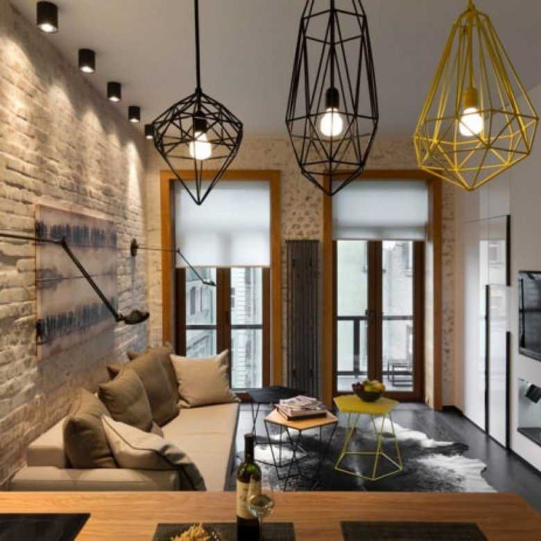 Люстры в стиле «лофт» (78 фото): большие люстры для гостиной, светильник-паук в интерьере loft