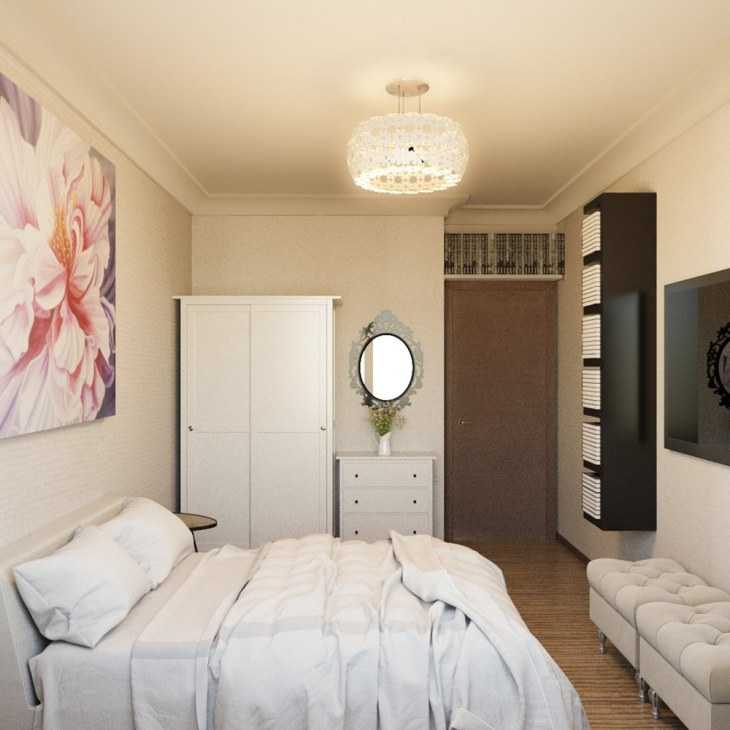 Спальня-гостиная 16 кв. м. – просто, эргономично и функционально
