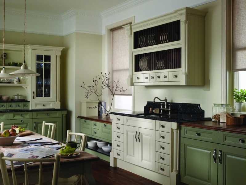 Кухни фисташкового цвета: фото интерьеров, мебели, сочетание с обоями