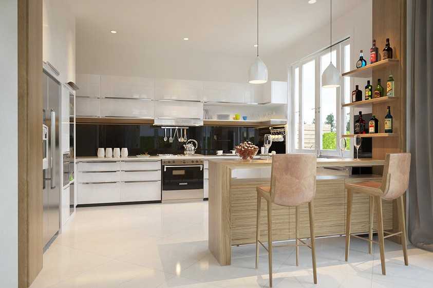 Кухня-студия (146 фото): дизайн интерьера кухни, совмещенной с гостиной, планировка зала-кухни в частном доме, как обустроить