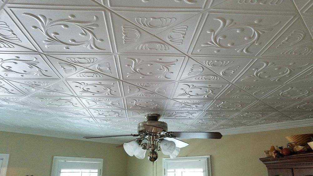 Как самостоятельно покрасить потолочную плитку?
