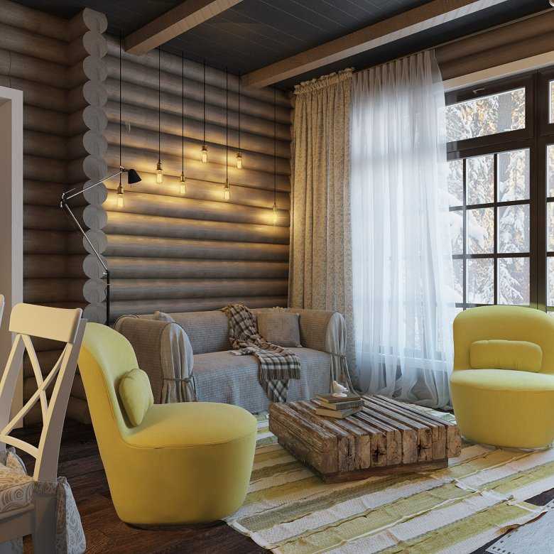 Кухня в бревенчатом доме (45 фото): интерьер комнаты в жилище из оцилиндрованного бревна, дизайн кухни-гостиной в деревянном коттедже