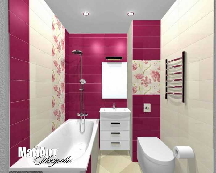 Розовая керамическая плитка: красивые решения в дизайне интерьера, сочетания цветов