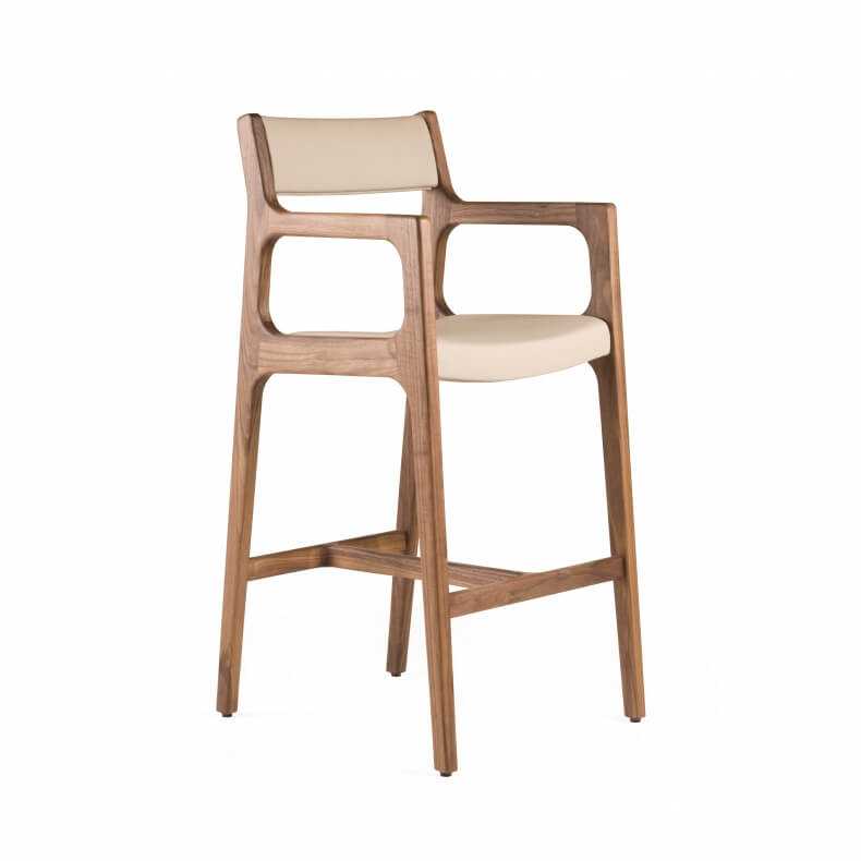Полубарные стулья: дизайнерские варианты в стиле лофт, прозрачные модели, табурет высотой 65 см из дерева, размеры крутящегося кресла