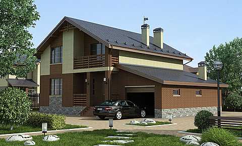 Дом с гаражом под одной крышей: проекты, фото, стили
