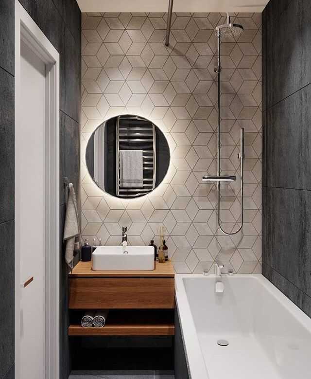 Дизайн ванной комнаты в стиле “лофт” с фото