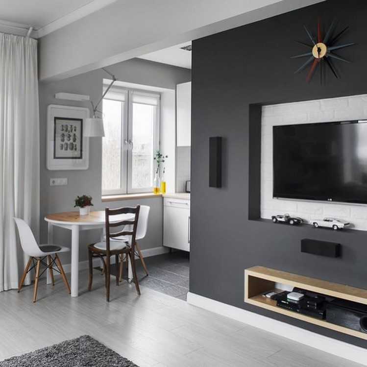 Дизайн однокомнатной квартиры с нишей: 50 фото в интерьере, идеи зонирования