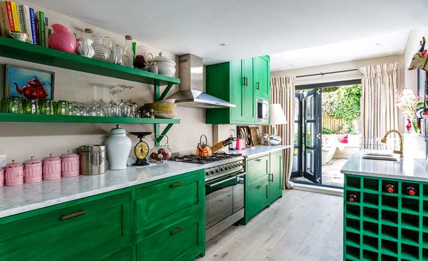 Красно-белая кухня: 100 реальных фото интерьеров