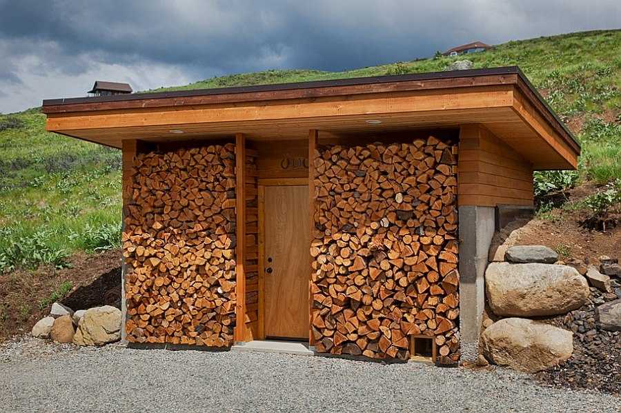 Поленница для дров — виды конструкций и 70 практичных вариантов для частного дома