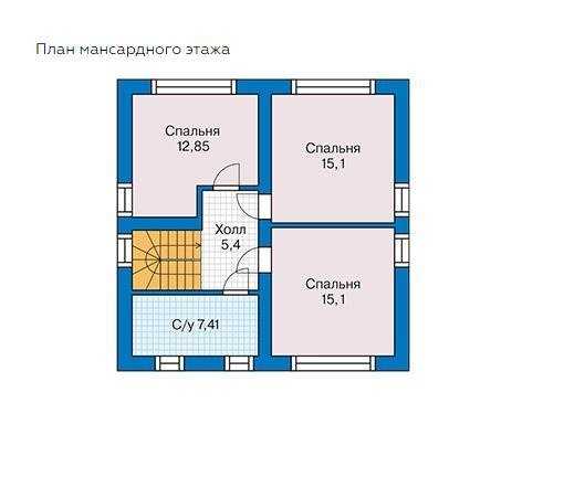 Проекты дома из пеноблоков с мансардой - простая планировка (81 фото): дача площадью 8х8, типовые дома из пеноблока размером 7 на 8
