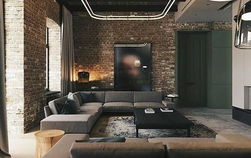 Дизайн мужской квартиры: интерьер однокомнатной студии для молодого человека