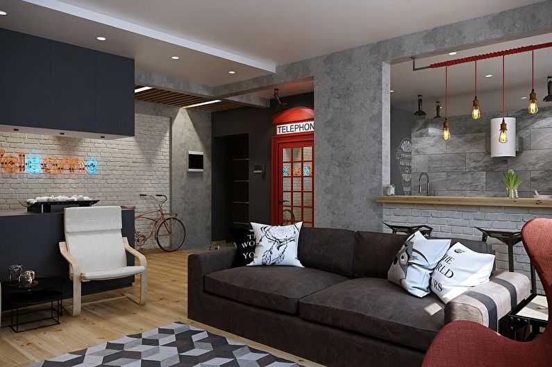Дизайн однокомнатной квартиры в стиле лофт: дизайн маленьких однушек, фото проектов – однокомнатная квартира (однушка) в стиле лофт: фото, реальные примеры, видео —  inside — дизайнерская мебель и освещение