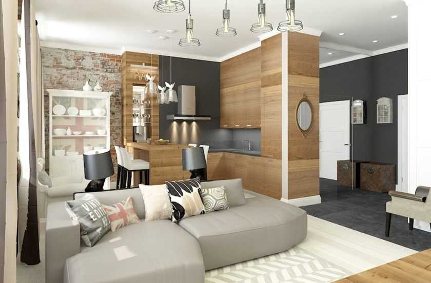 Планировка и дизайн интерьера евродвухкомнатной квартиры площадью 40 кв. м