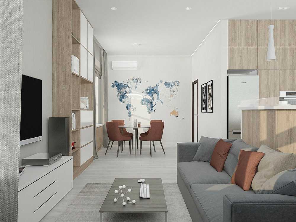 Дизайн 3-комнатной квартиры в типовом панельном доме (35 фото): интерьер кухни и гостиной в трехкомнатной квартире