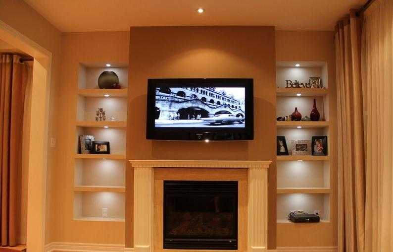 Дизайн стены с телевизором - 17 красивых идей, 60 фото в реальных интерьерах