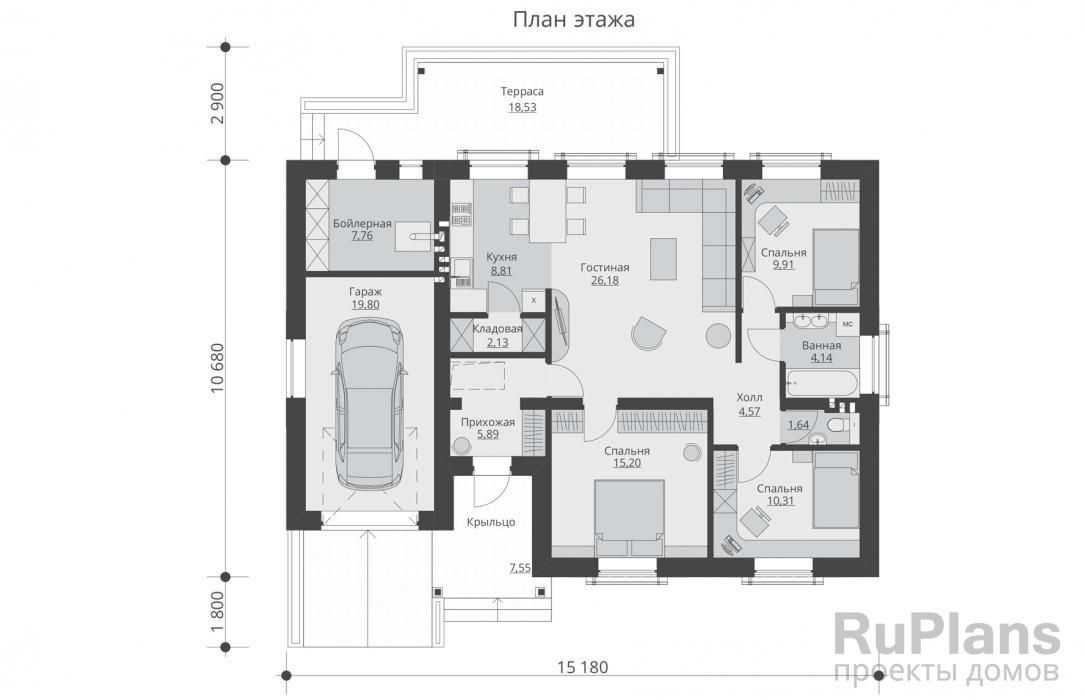 (+45 фото) планировки одноэтажных домов до 150 кв м