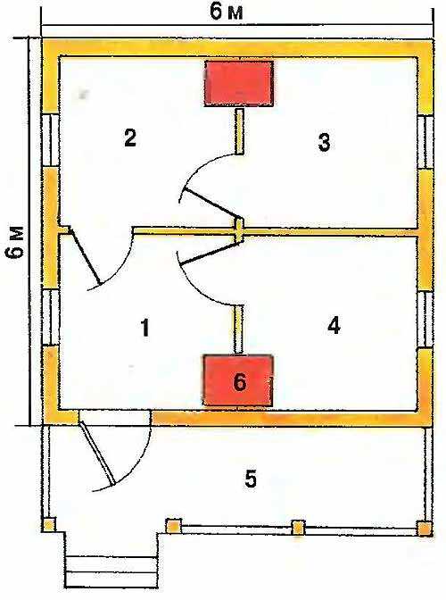 Планировка дома 5 на 5 м (40 фото): планировка дачного одноэтажного и двухэтажного дома 5х5 с мансардой