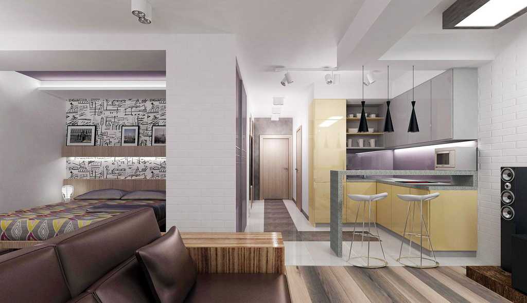 Дизайн 1-комнатной квартиры площадью 30 кв. м в «хрущевке»: идеи создания уюта