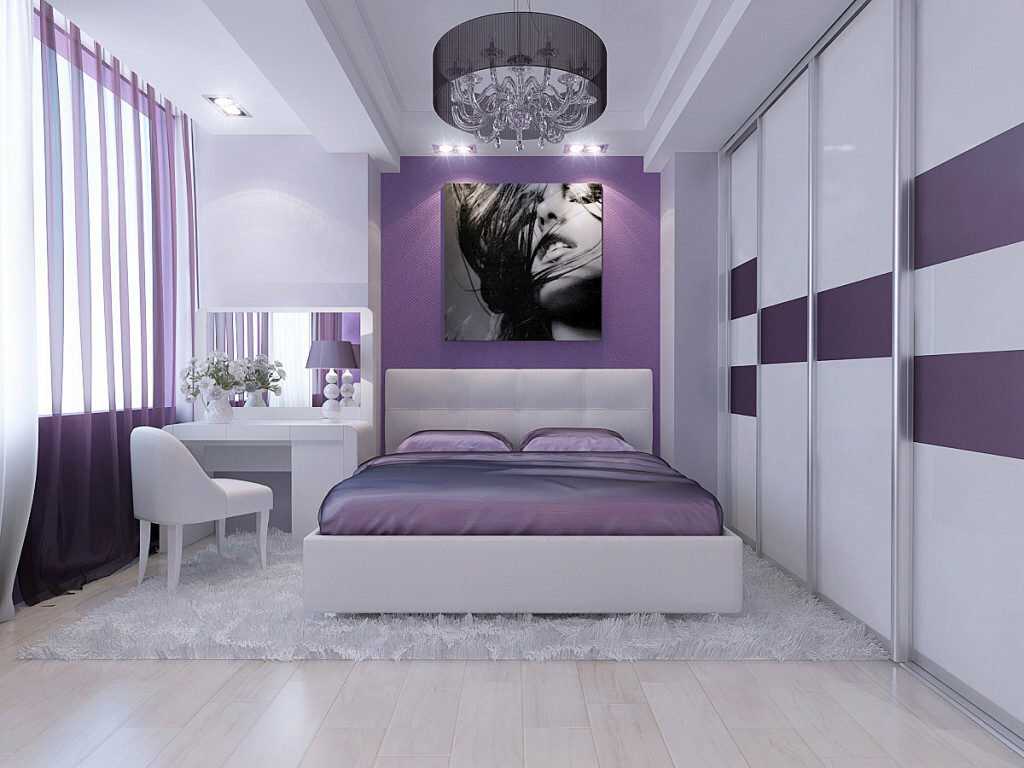 Спальня в лиловых тонах: значение цвета, особенности дизайна спальни в лиловых тонах с фото.