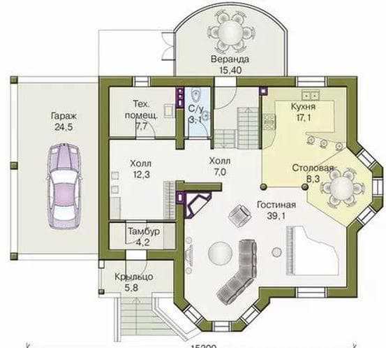 Двухэтажные дома с эркером (38 фото): проекты и планы домов в два этажа с гаражом и балконом, планировка брусовых домов и из кирпича, красивые примеры коттеджей