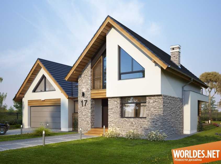 Проекты домов с мансардой до 150 м2 (34 фото): планировка кирпичного дома площадью 140 кв. м, конструкции из газобетона и пеноблоков