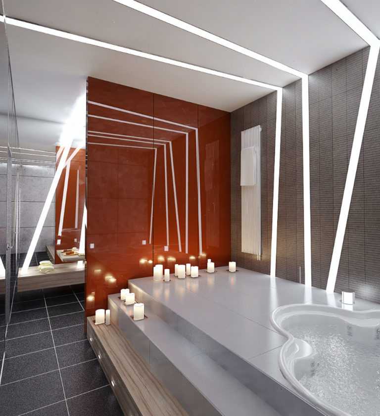 Свет в ванной комнате,правильный выбор и размещение с фото