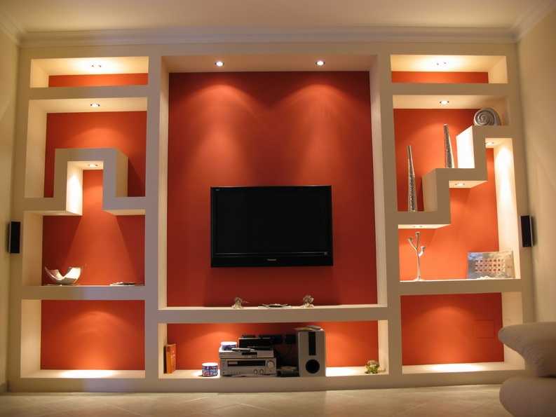 Стенка в гостиную без ниши под телевизор (35 фото): выбор современной мебели без места под тв в зал, удачные места расстановки гостиных стенок