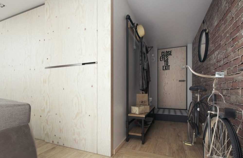  интерьера в стиле лофт: отделка стен кухни-гостиной, зала .