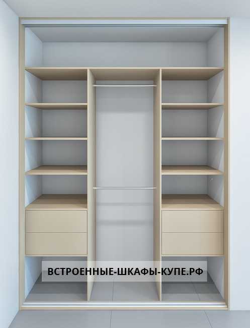 Наполнение шкафа купе (90 фото): дизайн внутри, внутренние варианты планировки для 3 метров с размерами