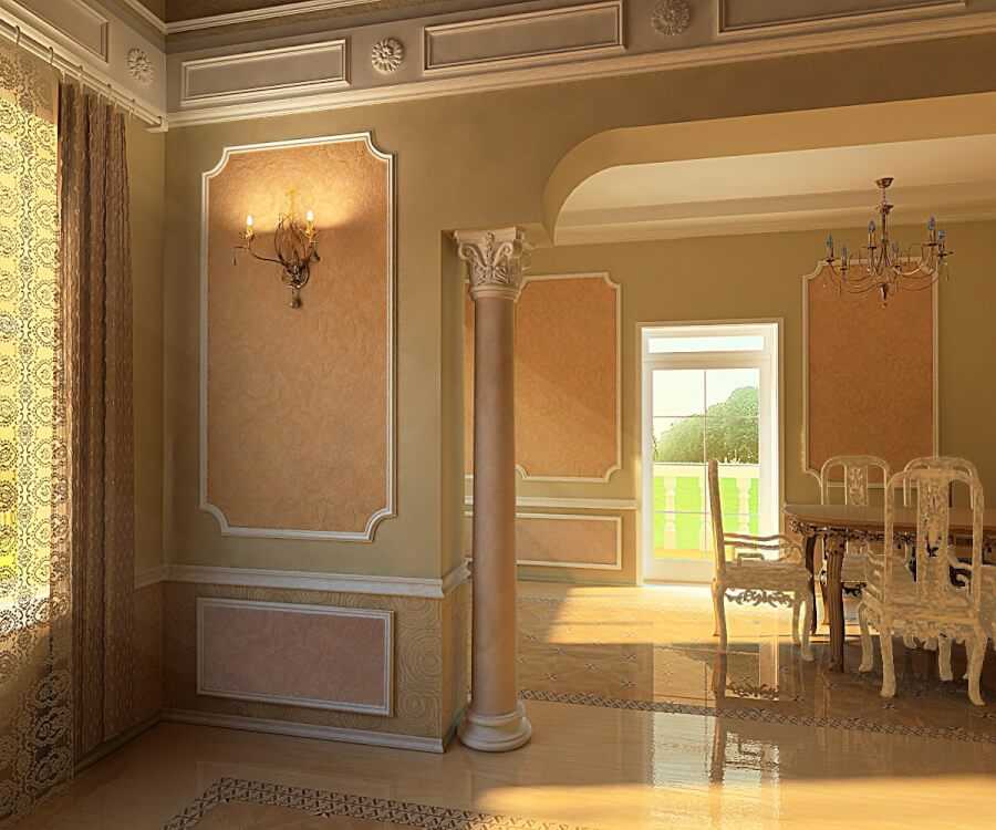 Лепнина в интерьере (56 фото): красивый лепной декор ремонтов в современном стиле и в стиле в лофт, примеры дизайна лепниной спальни и других комнат