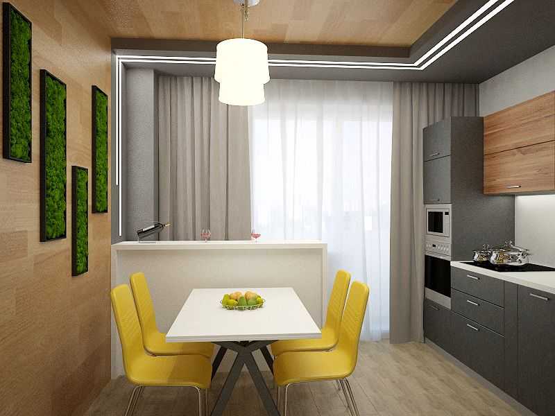 Дизайн кухни 9 кв метров в современном стиле (25 фото)