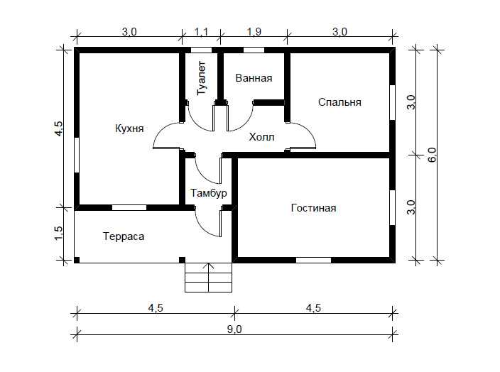 Проект дома 8х10, 10х10, 10х12: особенности и варианты планировки