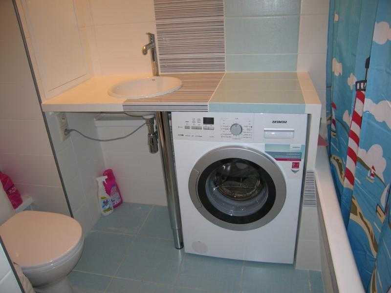 Особенности установки стиральной машины в туалете