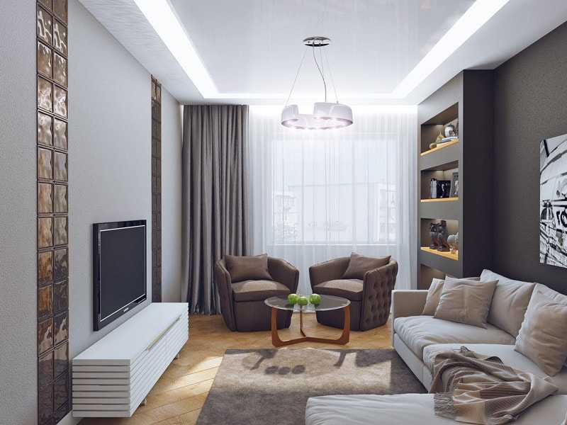 Дизайн двухкомнатной квартиры 60 кв м: 40 красивых фотографий