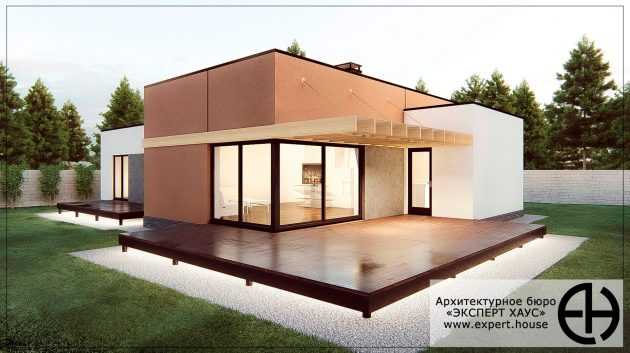 Проекты домов с плоской крышей: особенности современных частных одноэтажных и двухэтажных коттеджей