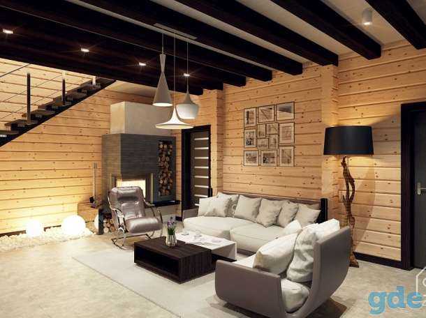 Интерьер деревянного дома из бруса внутри: фото и описание стилевых решений