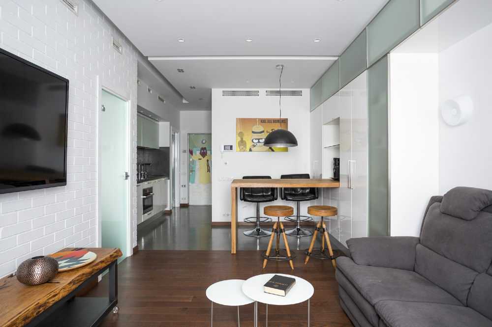 Дизайн однокомнатной квартиры площадью 30 кв. м без перепланировки