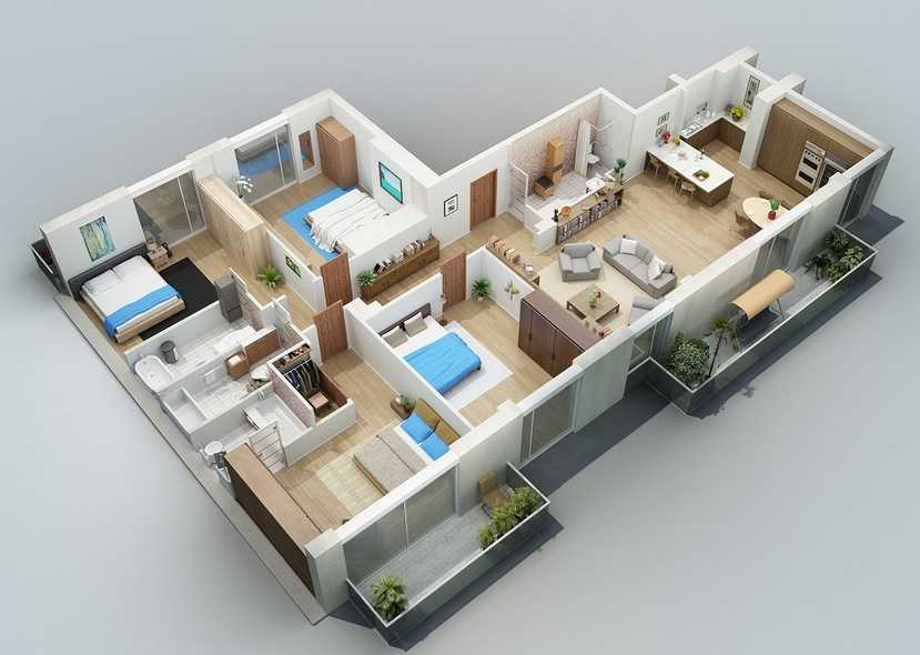 Планировка 3-комнатной квартиры в панельном доме: типовые планы трехкомнатной квартиры в девятиэтажках, виды и примеры проектов