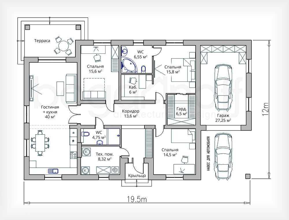 (+45 фото) планировки одноэтажных домов до 150 кв м