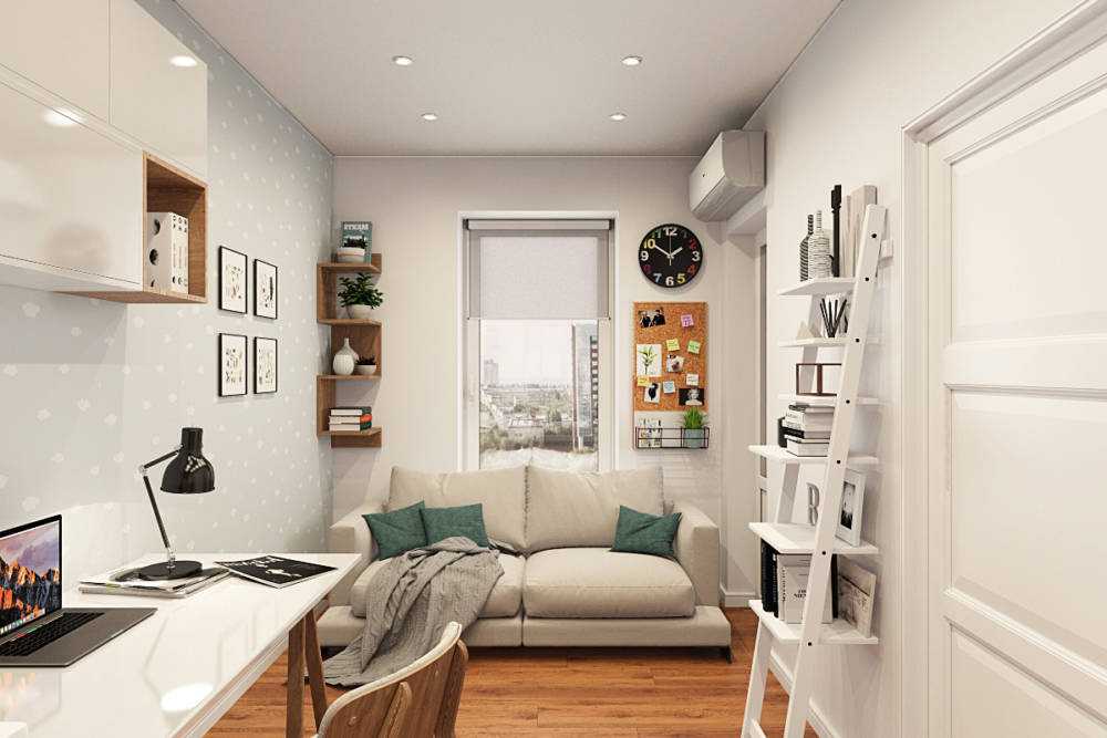 Дизайн квартиры 40 кв. м. [70+ фото], планировки однокомнатной, евродвушки, студии