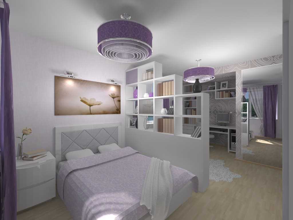 Дизайн однокомнатной квартиры с кроватью