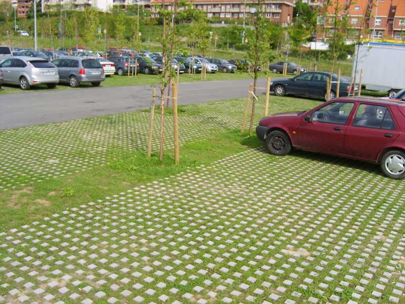Простая площадка для парковки машины