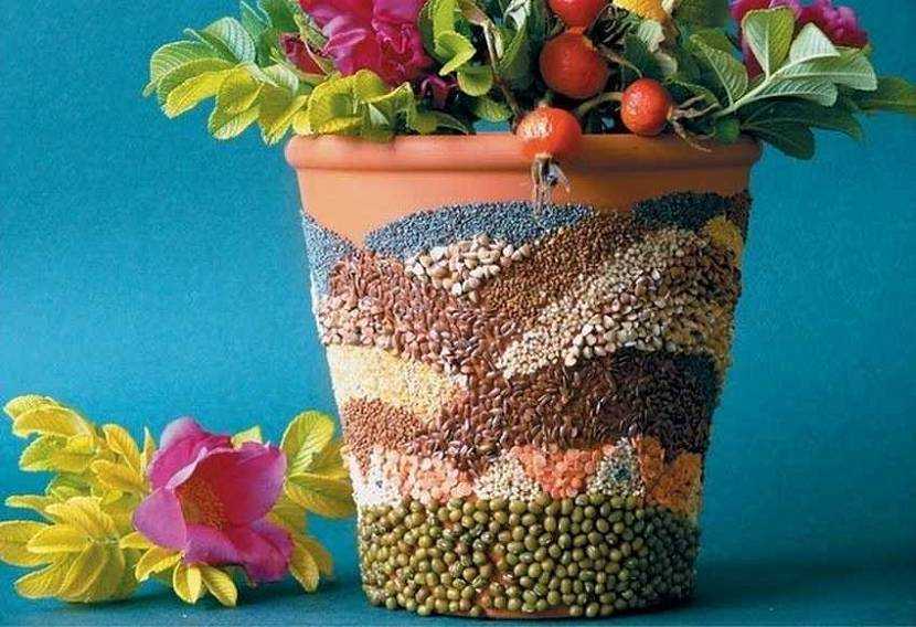Декор цветочных горшков: 100 фото красивых хендмейд-идей