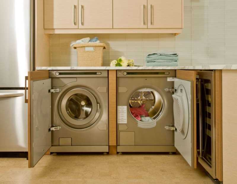 Все о размещении стиральной машины на кухне