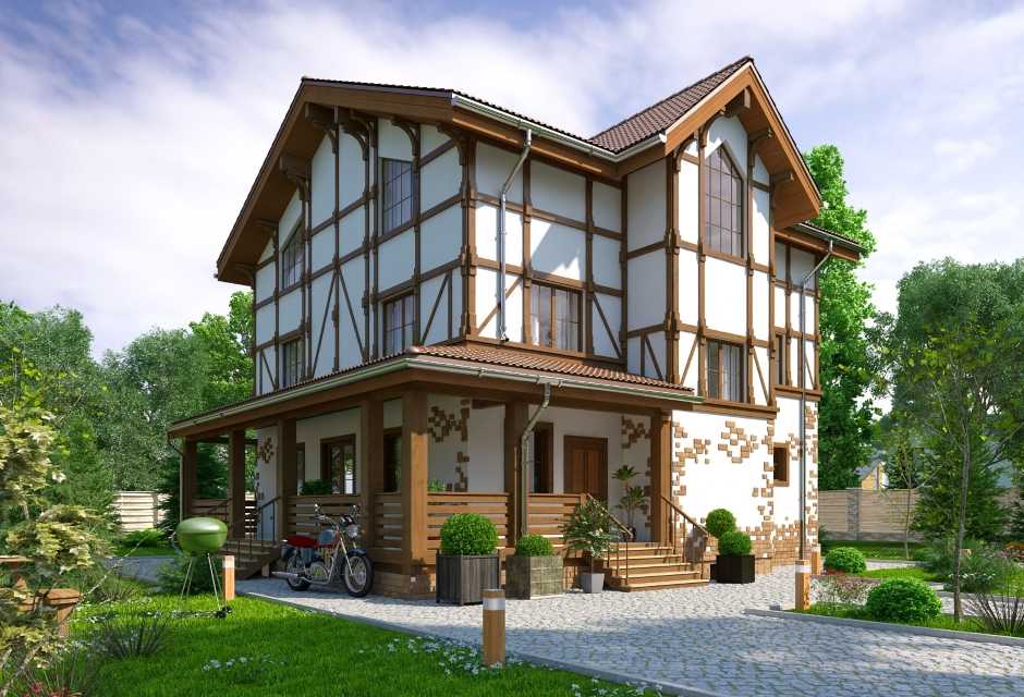 Идеи фасадов для двухэтажного дома